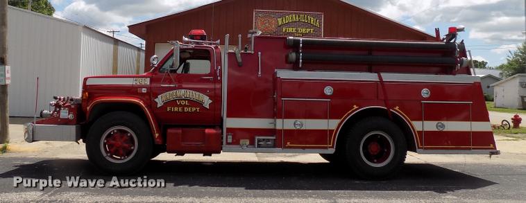 image for item DC4986 1980 GMC 7000 fire truck