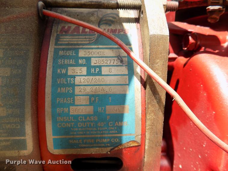 image for item DC4986 1980 GMC 7000 fire truck