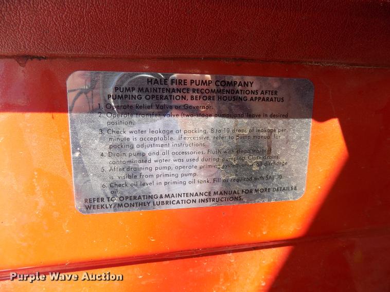 image for item DC4986 1980 GMC 7000 fire truck