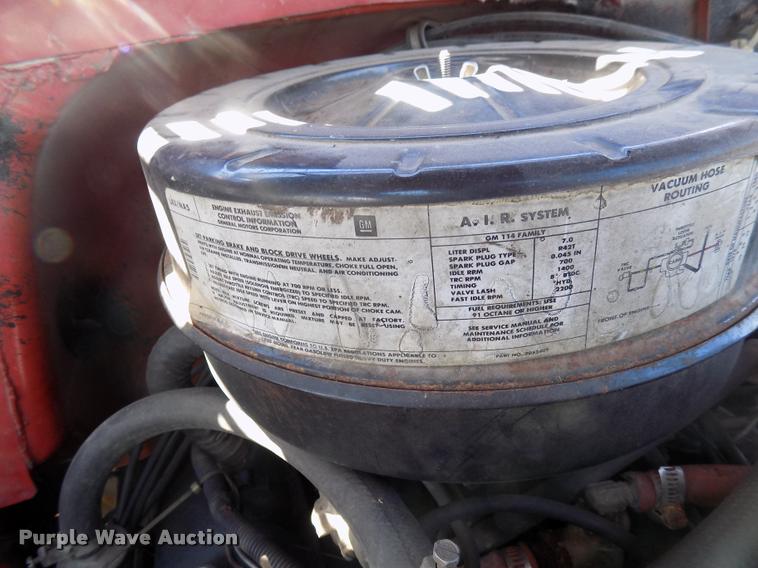 image for item DC4986 1980 GMC 7000 fire truck