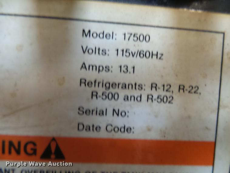 image for item DE9096 (7) refrigerant recovery and recycling systems