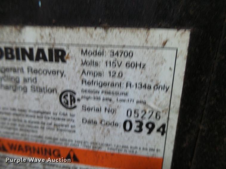 image for item DE9096 (7) refrigerant recovery and recycling systems