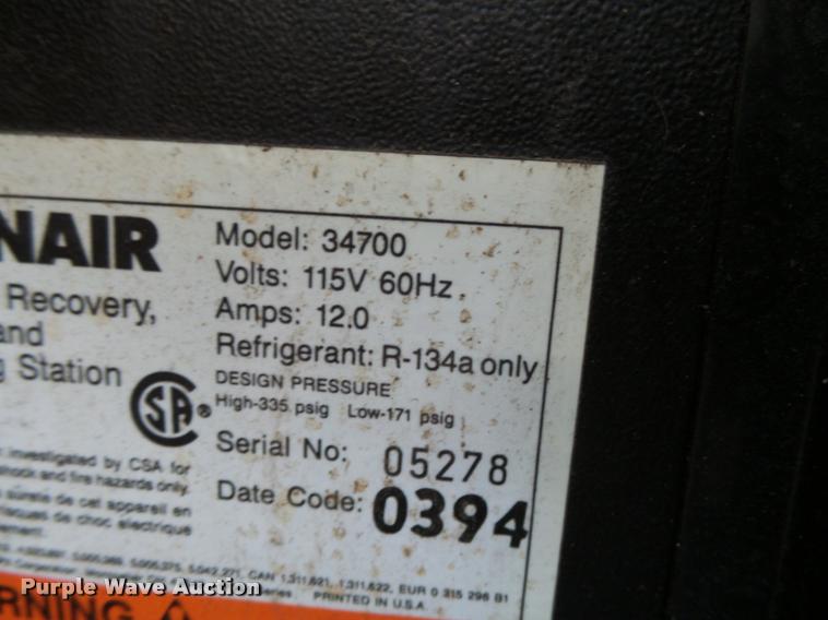 image for item DE9096 (7) refrigerant recovery and recycling systems