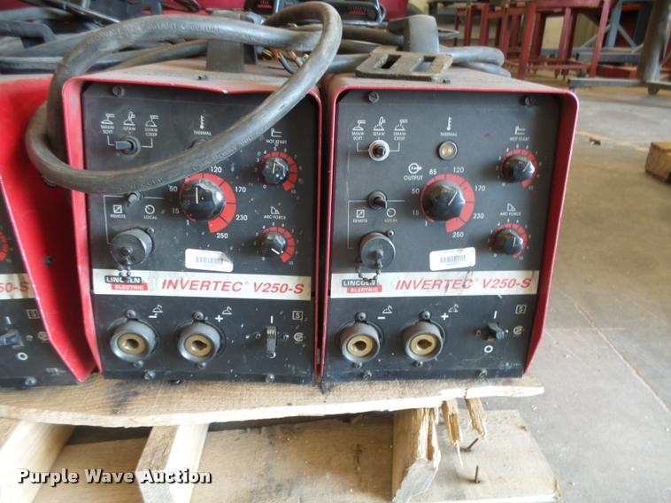 image for item DE9097 (6) Lincoln Invertec V250-S welders