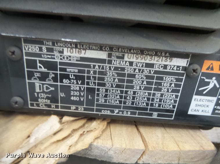 image for item DE9097 (6) Lincoln Invertec V250-S welders