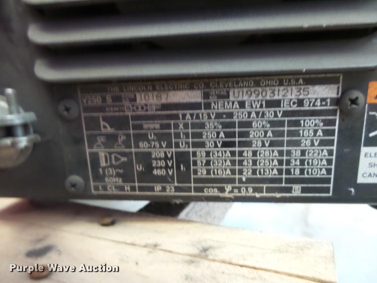 image for item DE9097 (6) Lincoln Invertec V250-S welders