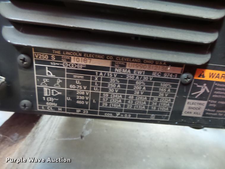 image for item DE9097 (6) Lincoln Invertec V250-S welders