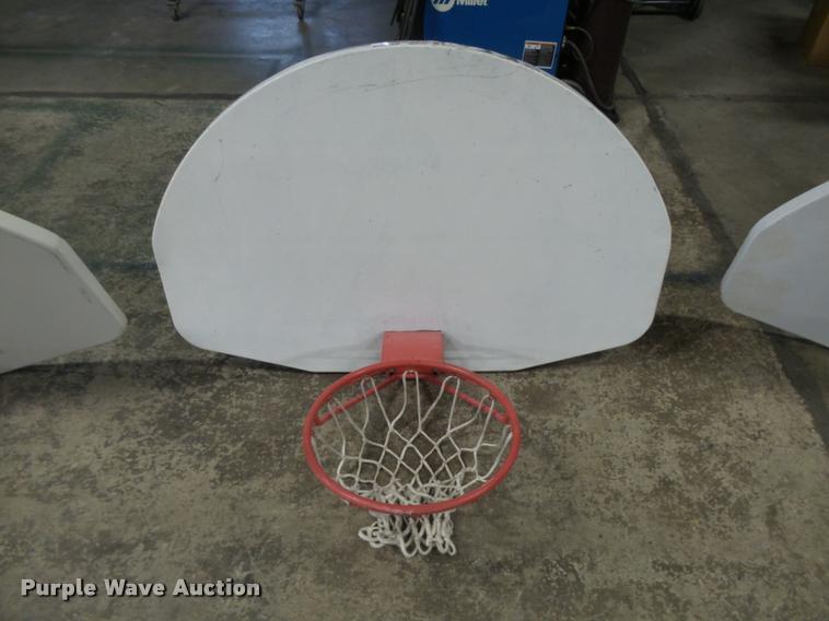 image for item DE9107 (3) steel basketball back boards with hoops