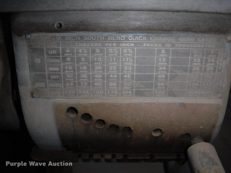 image for item DL9505 South Bend metal lathe