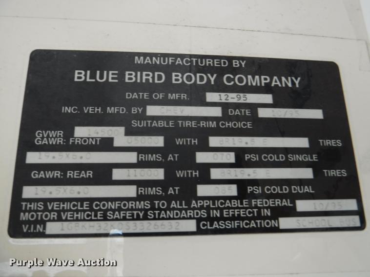 image for item K5977 1995 Chevrolet G30