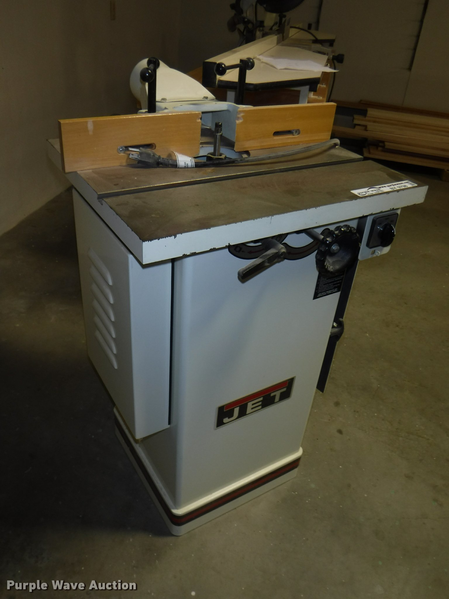 Jet JWS22CS wood shaper in Eskridge, KS Item BY9798 sold Purple Wave