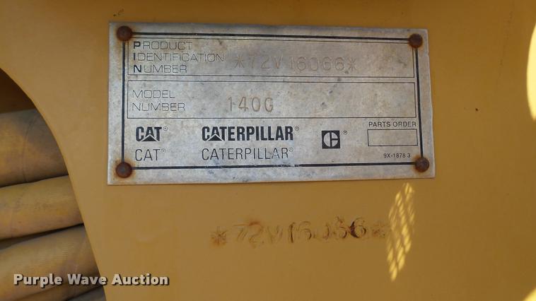 image for item DA1128 Caterpillar 140G motor grader