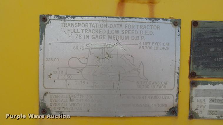 image for item DA1135 1966 Caterpillar D7E dozer