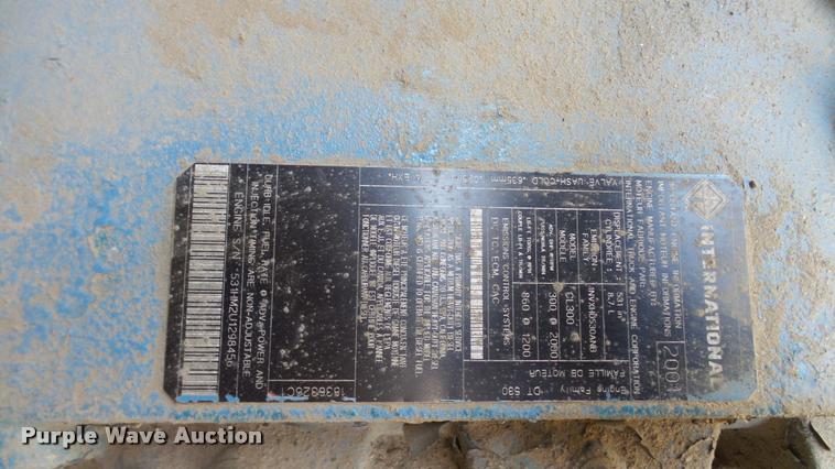 image for item DB9343 2001 International F2554 dump truck