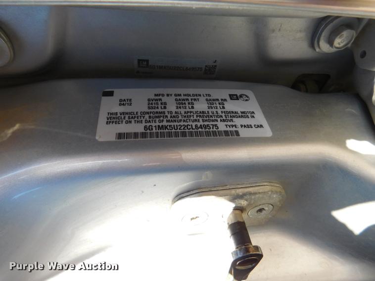 image for item DB9426 2012 Chevrolet Caprice Police