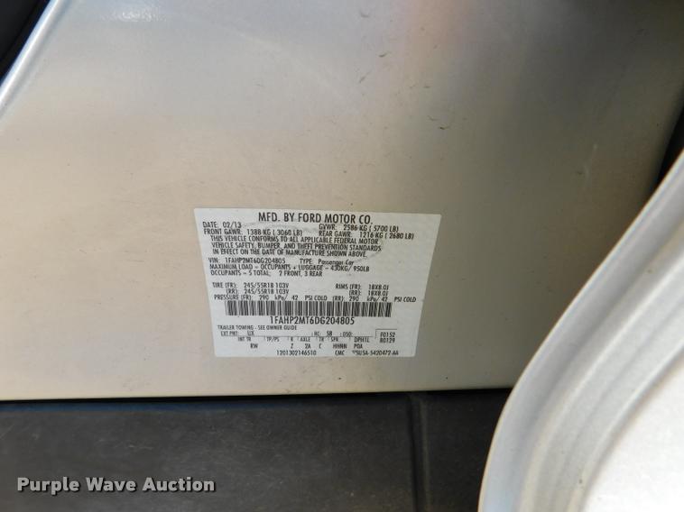 image for item DB9428 2013 Ford Taurus Police