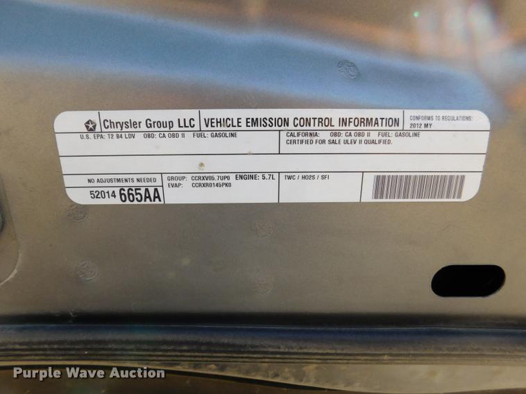 image for item DB9433 2012 Dodge Charger Police