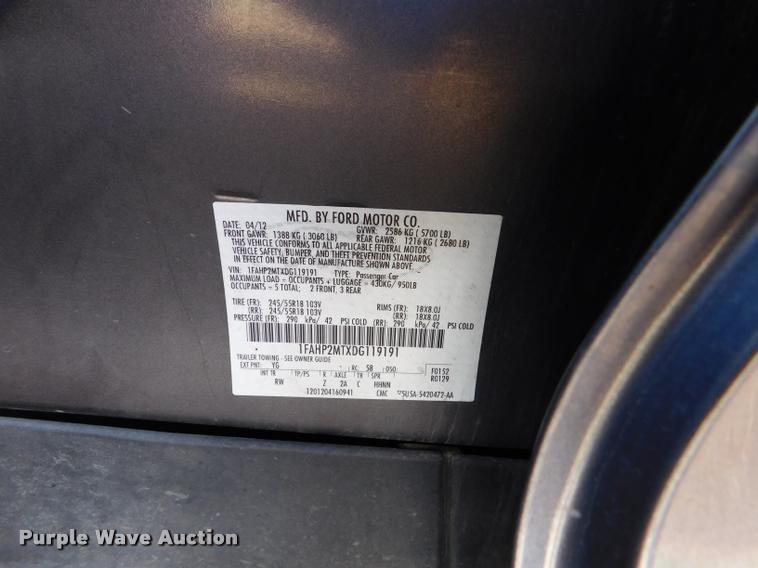 image for item DB9442 2013 Ford Taurus Police