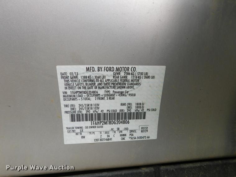 image for item DB9445 2013 Ford Taurus Police