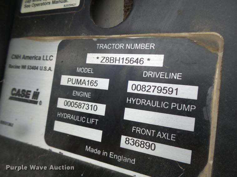 image for item DB1362 2008 Case IH Puma 165 tractor