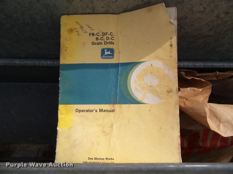 image for item DH9344 John Deere B grain drill