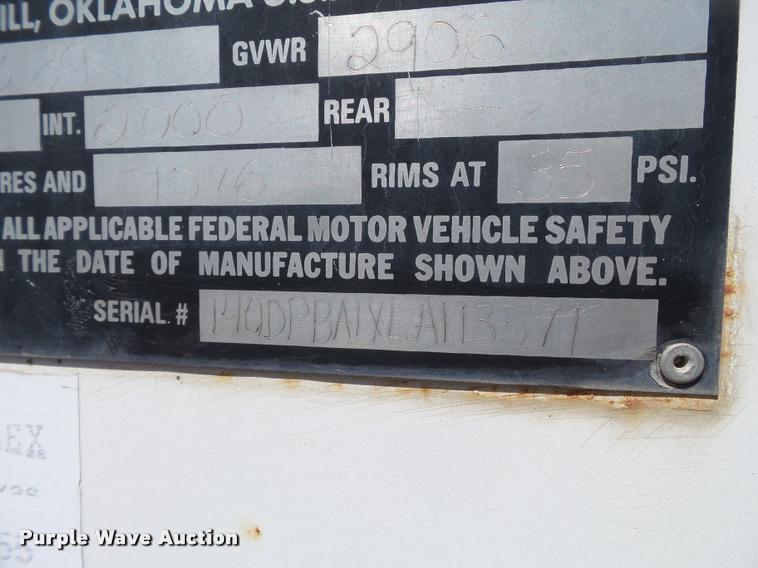 image for item DL9124 1990 S&H enclosed trailer