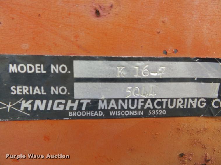 image for item K3261 Knight K16-7 silage wagon
