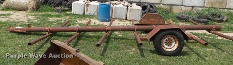image for item K3262 Shop built hay bale trailer