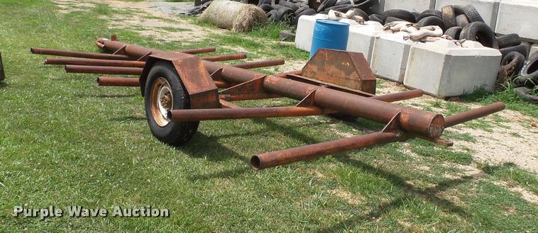image for item K3262 Shop built hay bale trailer
