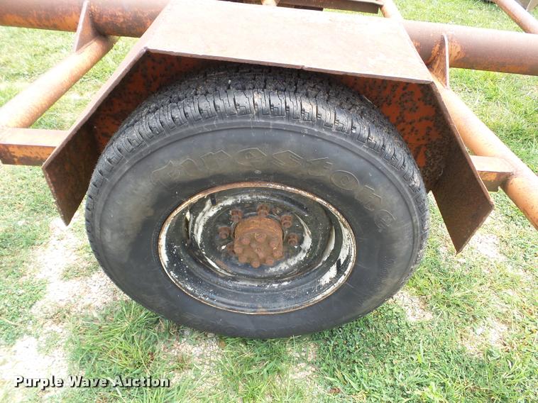 image for item K3262 Shop built hay bale trailer