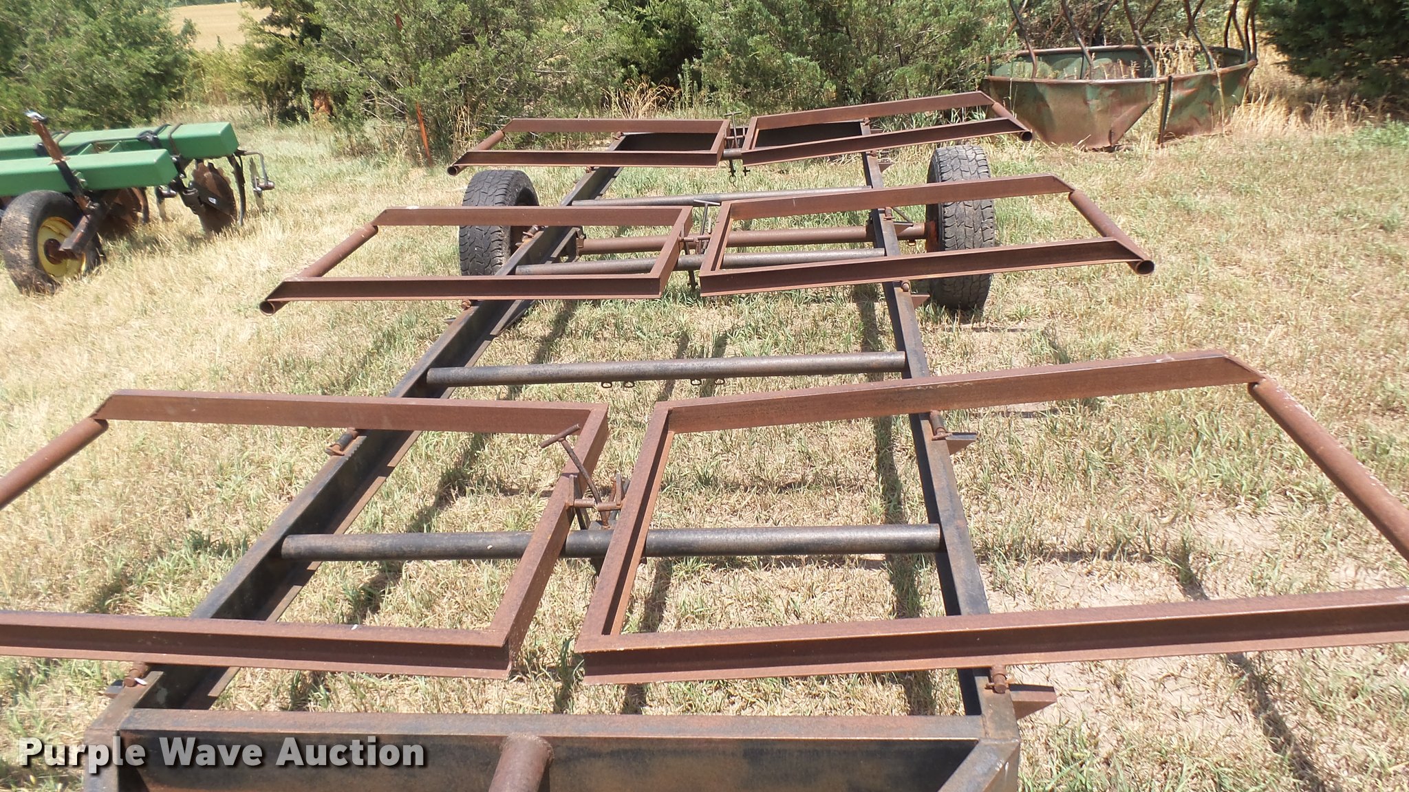Hay bale trailer in McPherson, KS Item DR9661 sold Purple Wave