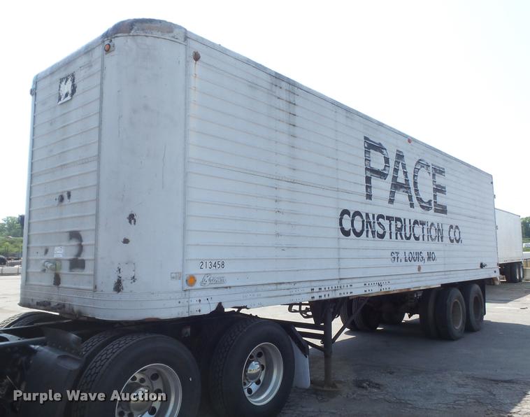 image for item K7536 1951 Brown dry van trailer