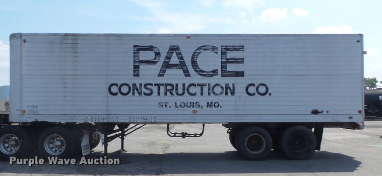 image for item K7536 1951 Brown dry van trailer