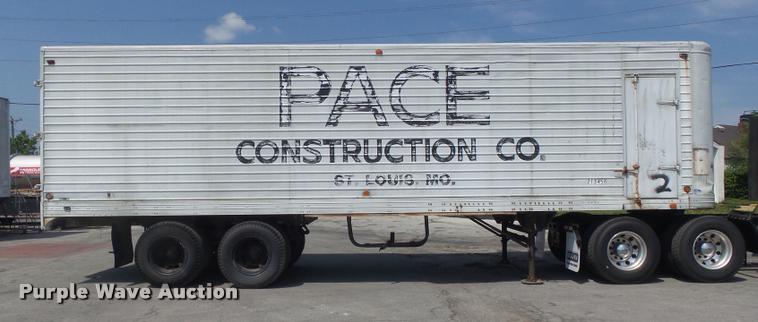 image for item K7536 1951 Brown dry van trailer