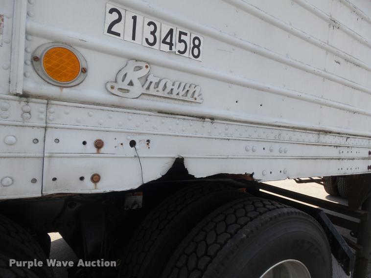 image for item K7536 1951 Brown dry van trailer