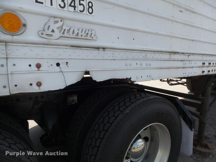 image for item K7536 1951 Brown dry van trailer