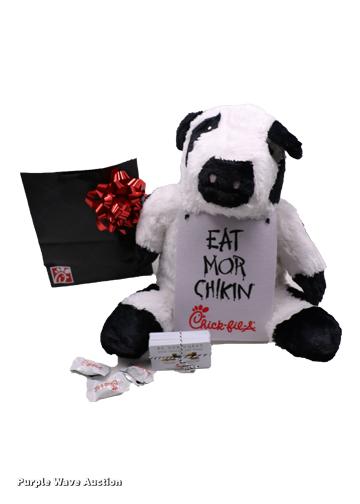 image for item G1278 (50) meal cards (entree, side & drink) and 1 plush cow