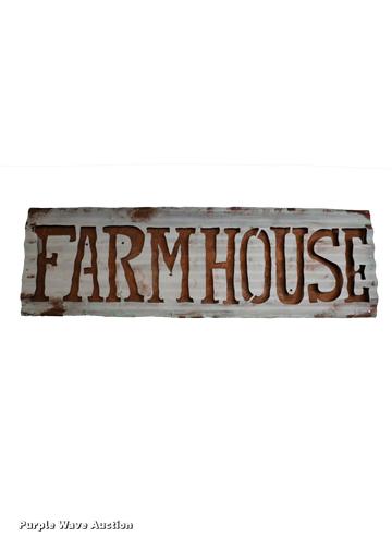image for item G1298 Farmhouse Metal and Wood Cutout Lit Sign