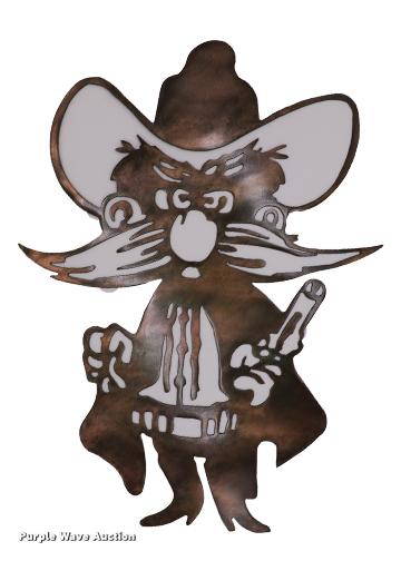 image for item G1328 Raider Red metal wall decor