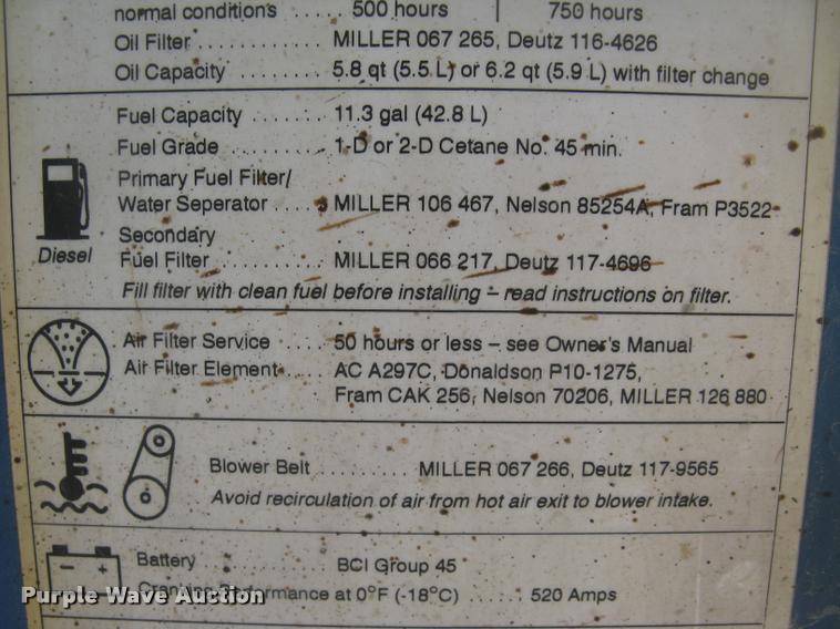 image for item AR9773 Miller Big Blue 251D DC welder/generator