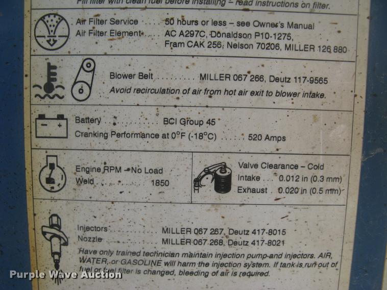 image for item AR9773 Miller Big Blue 251D DC welder/generator