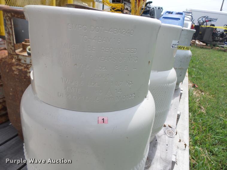 image for item BG9508 (12) 47.5 lbs propane tanks