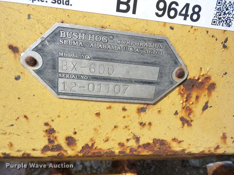 image for item BI9648 Bush Hog BX600 box blade