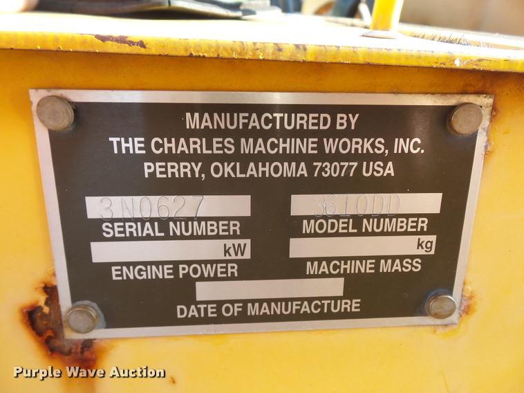 image for item BV9111 1996 Ditch Witch 3610 trencher