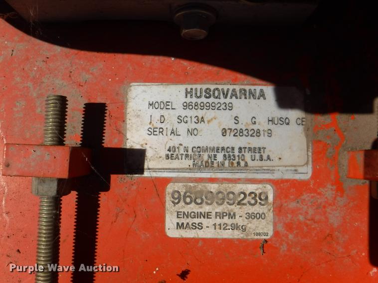 image for item BY9804 Husqvarna SG13 stump grinder