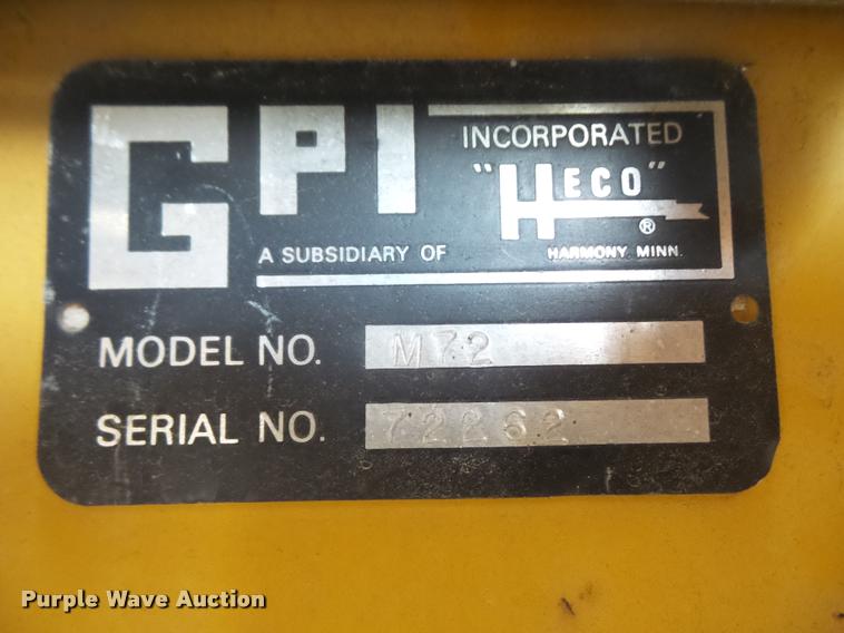 image for item DA1650 GPI M72 cardboard baler