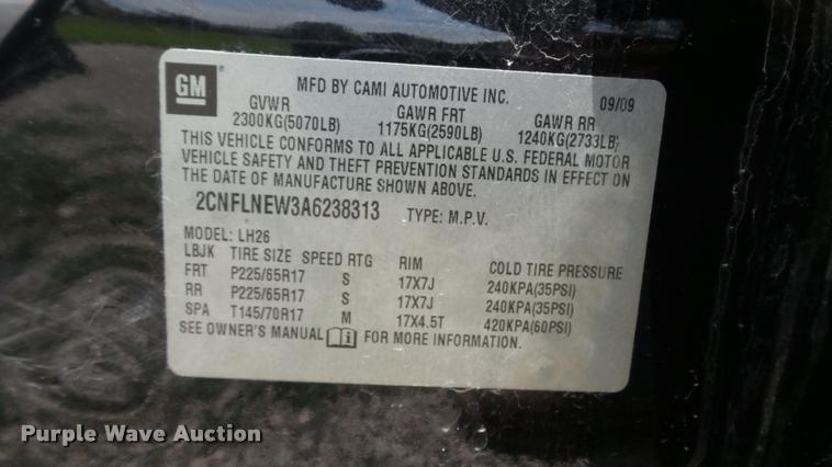 image for item DA1923 2010 Chevrolet Equinox LT SUV