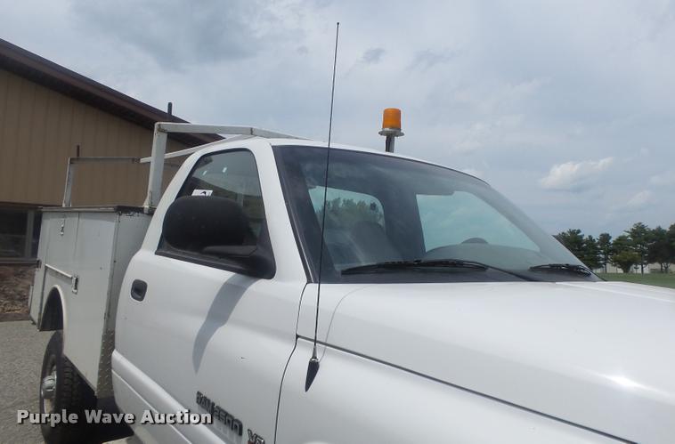 image for item DB1403 2001 Dodge Ram 2500 utility bed pickup truck