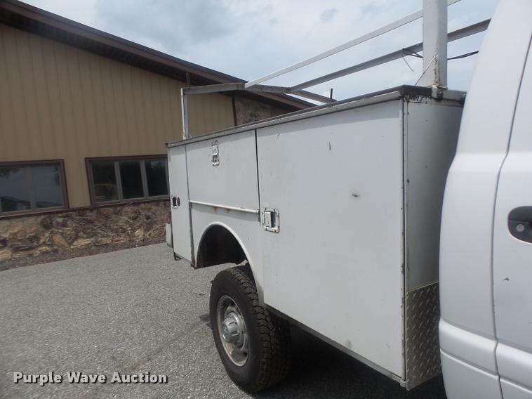 image for item DB1403 2001 Dodge Ram 2500 utility bed pickup truck