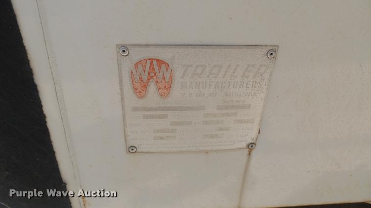 image for item DB3256 2001 WW enclosed cargo trailer